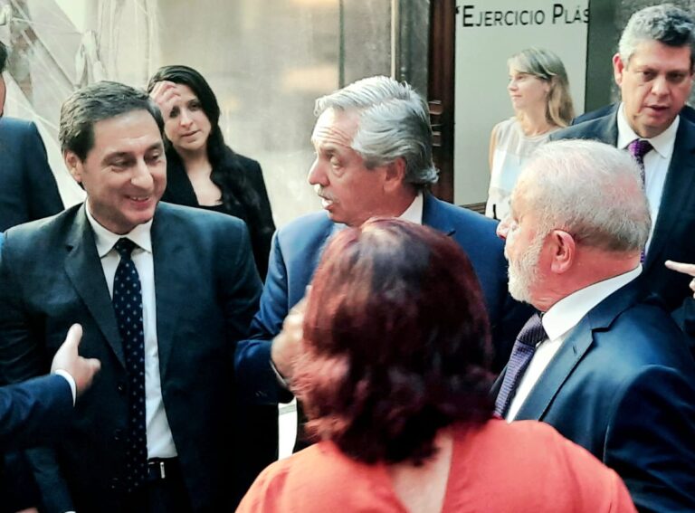 En representación del  gobernador Zamora, Silva Neder acompañó al presidente en la visita de Lula Da Silva