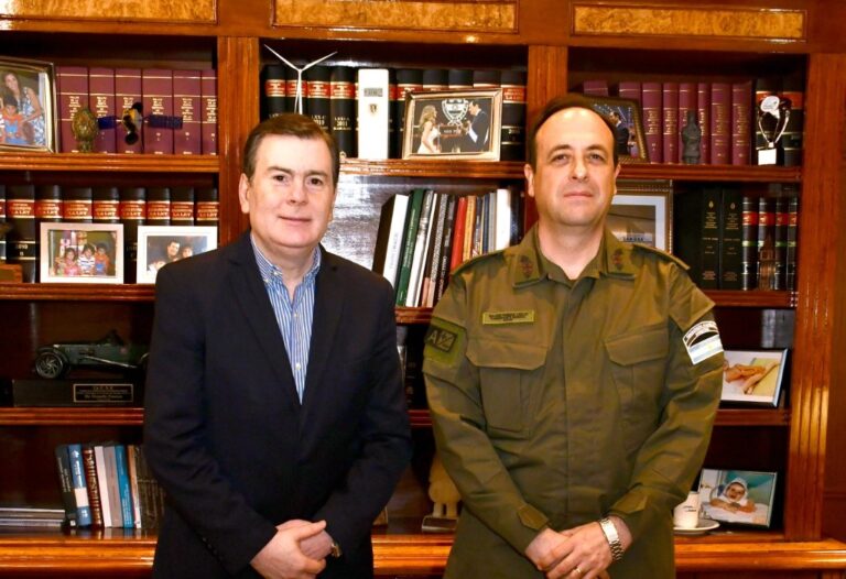Zamora recibió al nuevo comandante mayor de la Región IV de Gendarmería