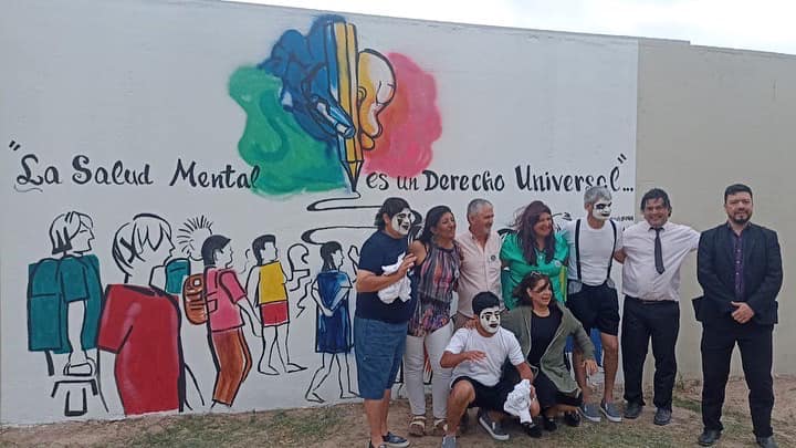 Inauguraron el primer mural artístico por el Día Mundial de la Salud Mental
