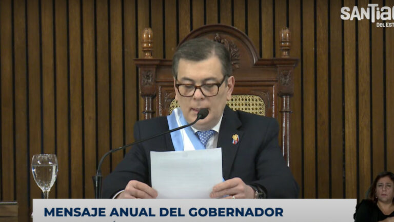 El gobernador Zamora destacó avances en infraestructura hídrica durante su mensaje anual