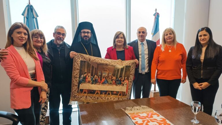 Abdala de Matarazzo recibió al arzobispo de la Iglesia Católica Apostólica Ortodoxa en Argentina