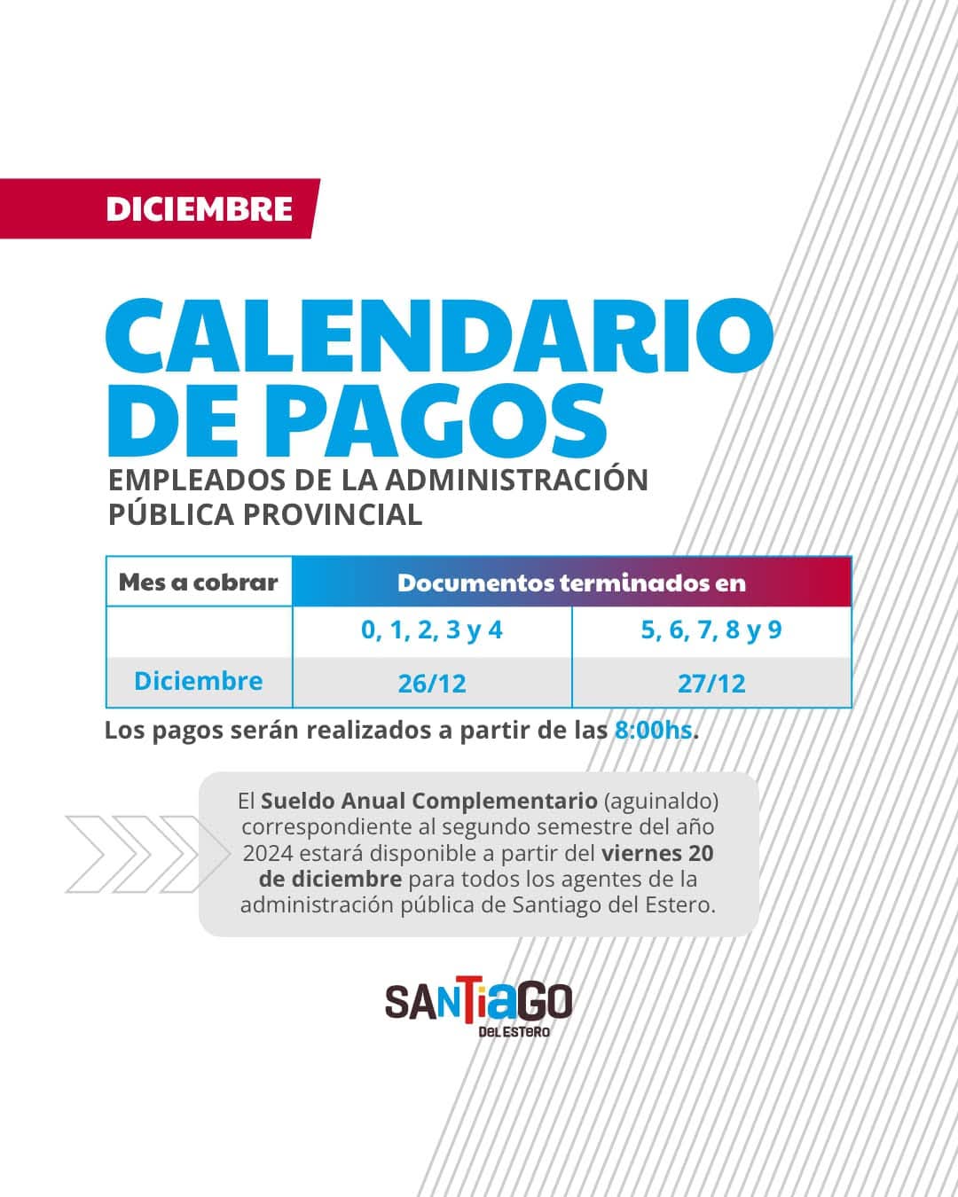 Confirman las fechas de pago de aguinaldo y sueldos de diciembre de la ...