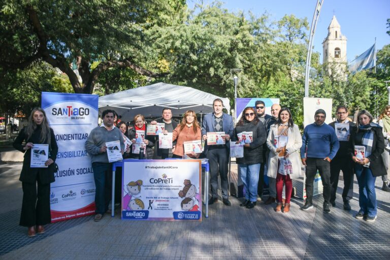 Con una jornada de prevención y concientización se conmemoró el día Mundial Contra el Trabajo Infantil en la Plaza Libertad