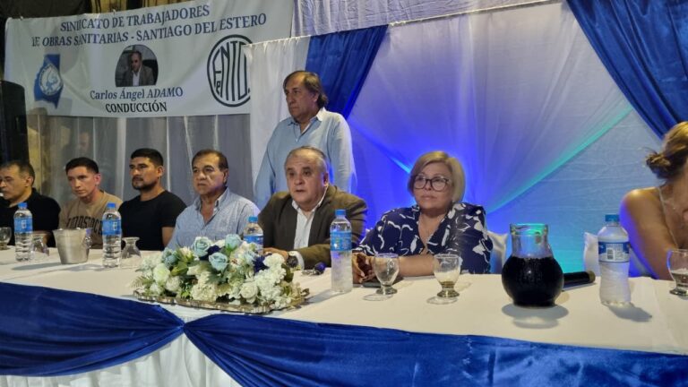 Acto de asunción en el Sindicato de Trabajadores de Obras Sanitarias
