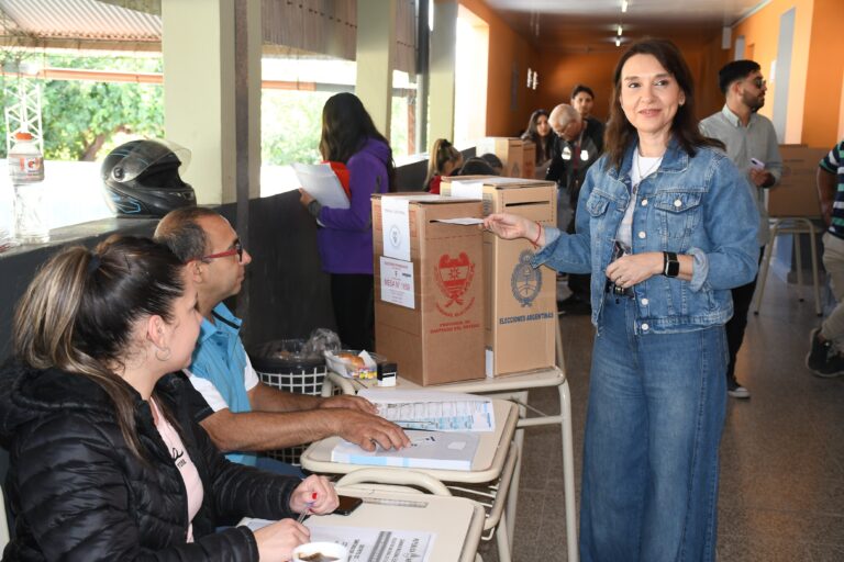 La Ministra de EducaciónMariela Nassif emitió su voto