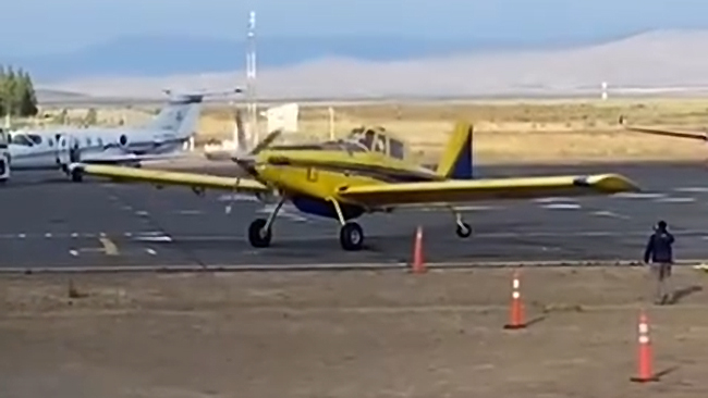 Santiago del Estero suma un segundo avión hidrante al combate de los incendios en la Patagonia