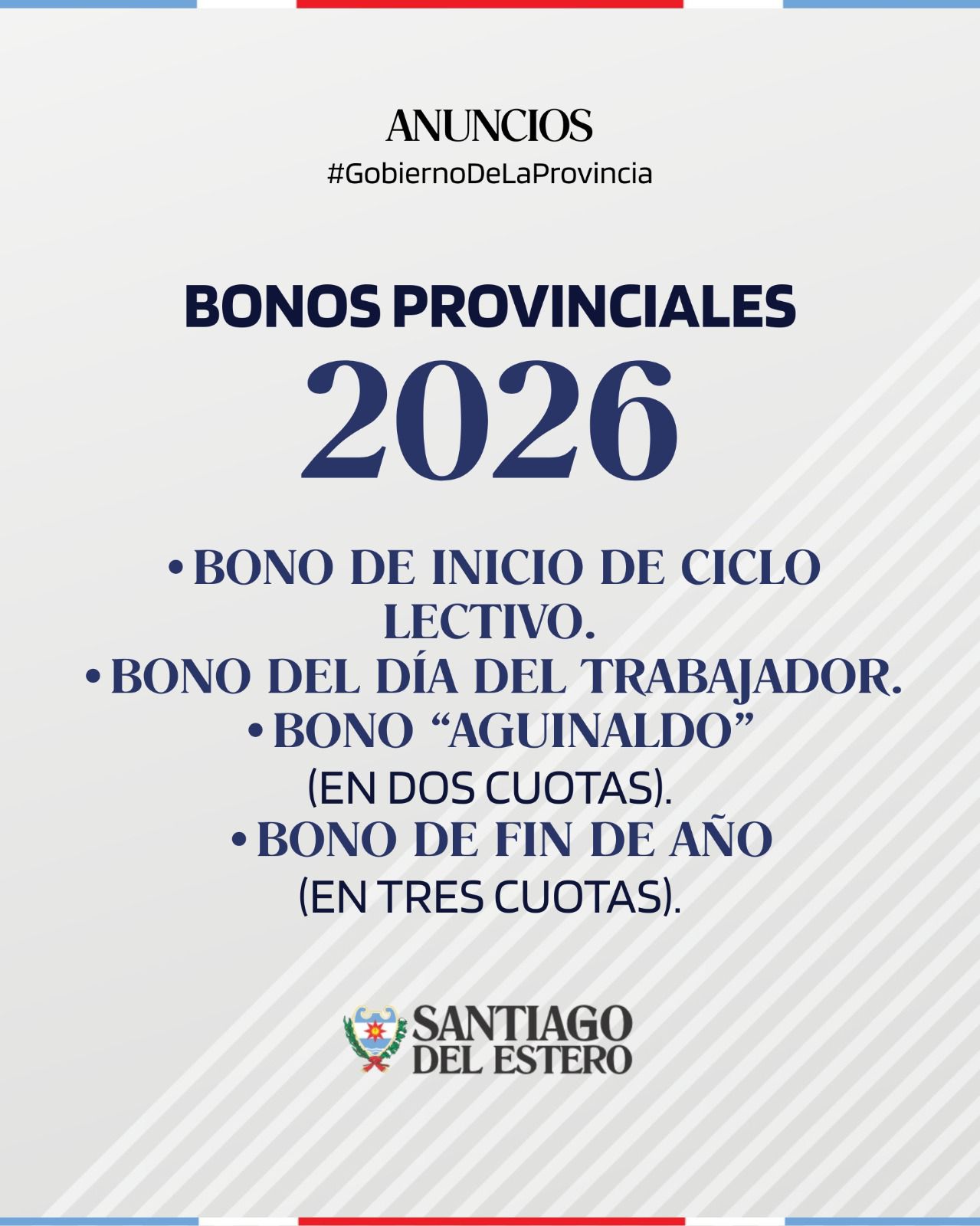El Gobernador Elías Suárez anunció un aumento salarial del 42,4% y ...