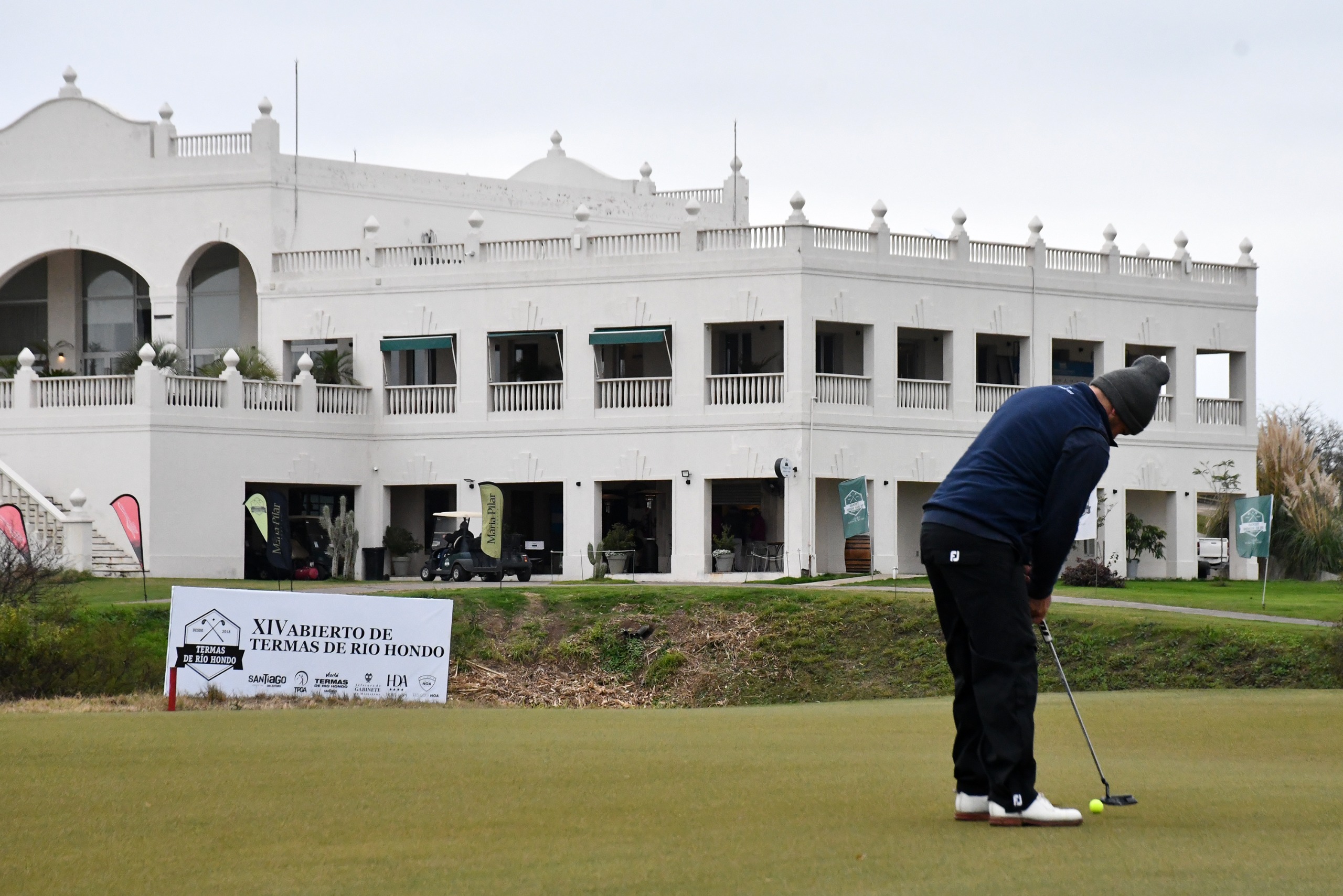 Andrey Borges fue el mejor de la jornada del viernes del XIV Abierto de Golf en Las Termas