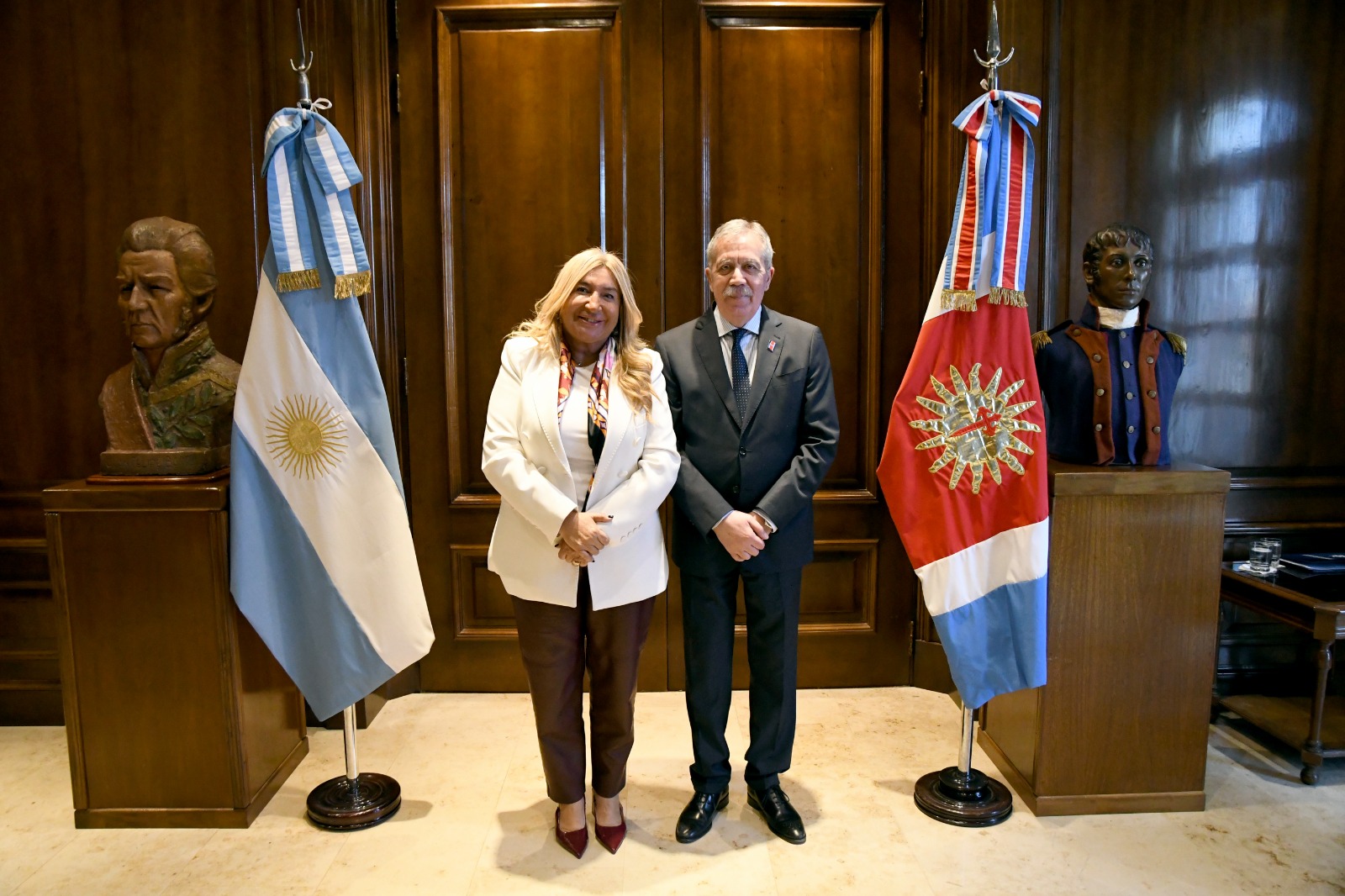 Suárez recibió a la presidenta de la Federación Argentina de la magistratura y la Función Judicial